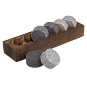 Bartender Whisky Disc with Wood Base (Set of 6)
