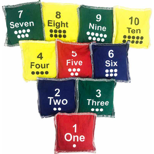 Alliance Numbers 1 to 10 Cotton Bean Bag Set