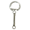 Round Key Chain 10pcs (Silver)