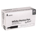 Zart Permanent Pen 20pcs (White)