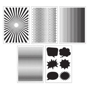 Zart Pop Art Stencil Patterns 10pk