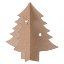 Papier Mache 3D Interlocking Christmas Trees 10pk