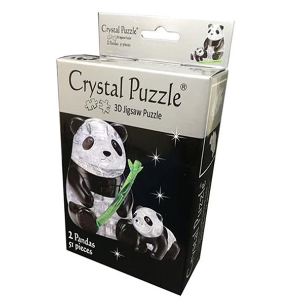3D Crystal Puzzle 2x Pandas