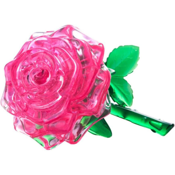 3D Crystal Puzzle Pink Rose