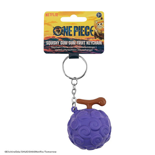 One Piece (2023) Squishy Gum Gum Fruit Keychain