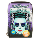 Bride of Frankenstein Neon Mask Zip Wallet