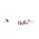 Bunting de letras de oro rosa