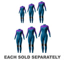 Girls' Superstretch Steamer 3/2mm (Blue/Purple)