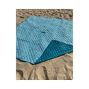 Beach Mat with Umbrella Hole 2x2m (Aqua)