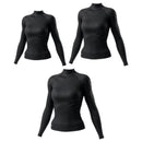 Mirage Women's Long Sleeve Rash Top (Black)