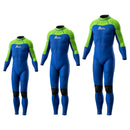 Maddog Boys' Superstretch Steamer 3/2mm (Blue/Lime)