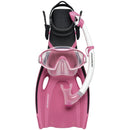 Horizon Junior Dry Silicone Mask, Snorkel & Fin Set (Pink)