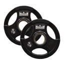 Morgan Tri-Grip Rubber Coated Olympic Weight Plates (Pair)