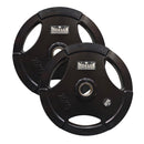 Morgan Tri-Grip Rubber Coated Olympic Weight Plates (Pair)