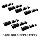 Yamasaki Coloured Martial Arts Belts with White Stripe (Black)