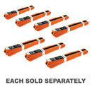 Yamasaki Coloured Martial Arts Belts w/ Black Stripe (Orange)