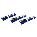 Yamasaki Coloured Martial Arts Belts with White Stripe (Blue)