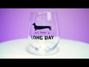 Dachshund Stemless Wine Glass