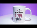  Taza de café IF*cking Love You