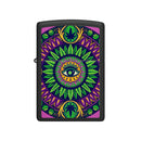  Encendedor Zippo Cannabis Black Light resistente al viento