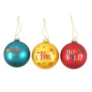 Nostalgic Christmas Glass Baubles (Set of 3)