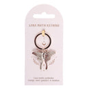 Luna Moth Metal Keyring