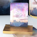 Ethereal Affirmation Cards with Wooden Stand (Set of 10)