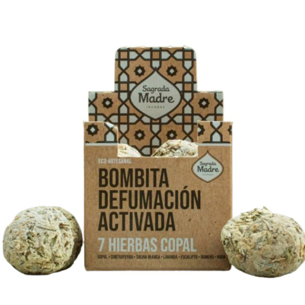 7 Herbs Copal 8pcs Smudge Incense Bomb