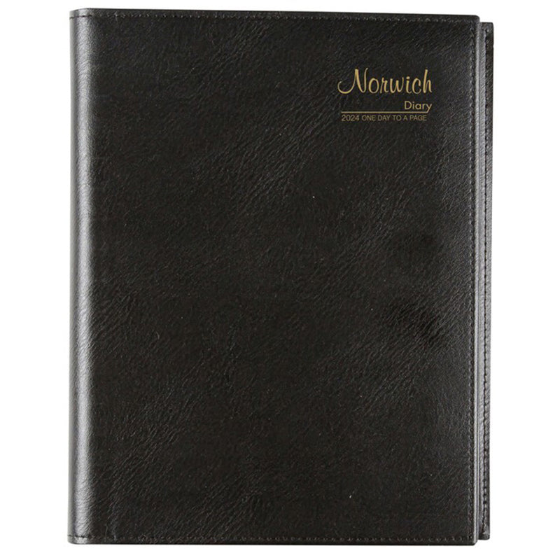 Cumberland Norwich A4 2024 Diary (negro)