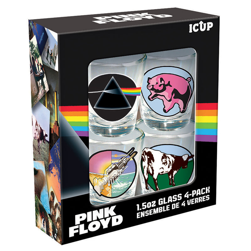 Pink Floyd Shot Glass Set (4-Pack/1.5oz)