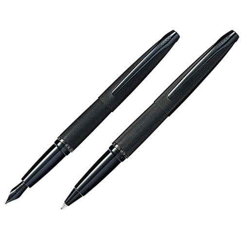 ATX Brushed Black Etched Diamond Pen