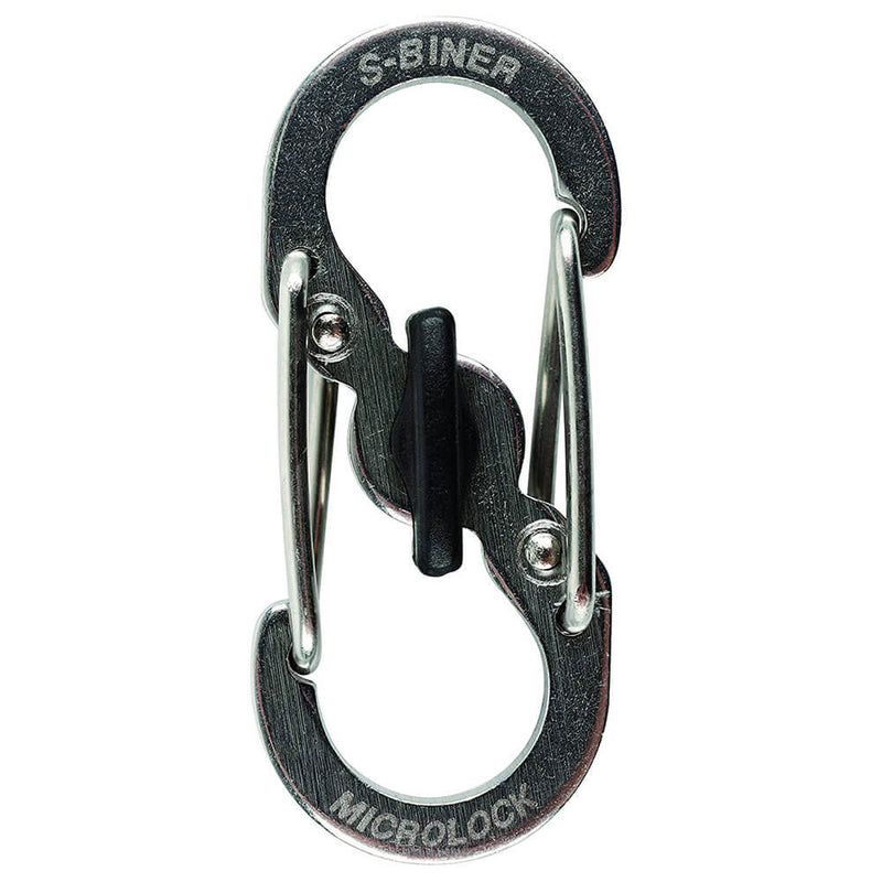  S-Biner MicroLock de acero inoxidable (paquete de 2)