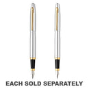 Sheaffer VFM Chrome Fountain Pen with Gold Tone