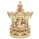  Caja de música de madera mecánica DIY Robotime