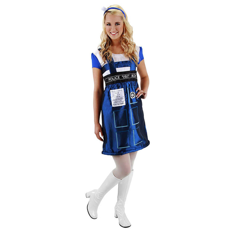  Vestido de disfraz de Doctor Who TARDIS