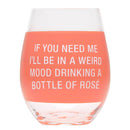 Say What Wine Glass