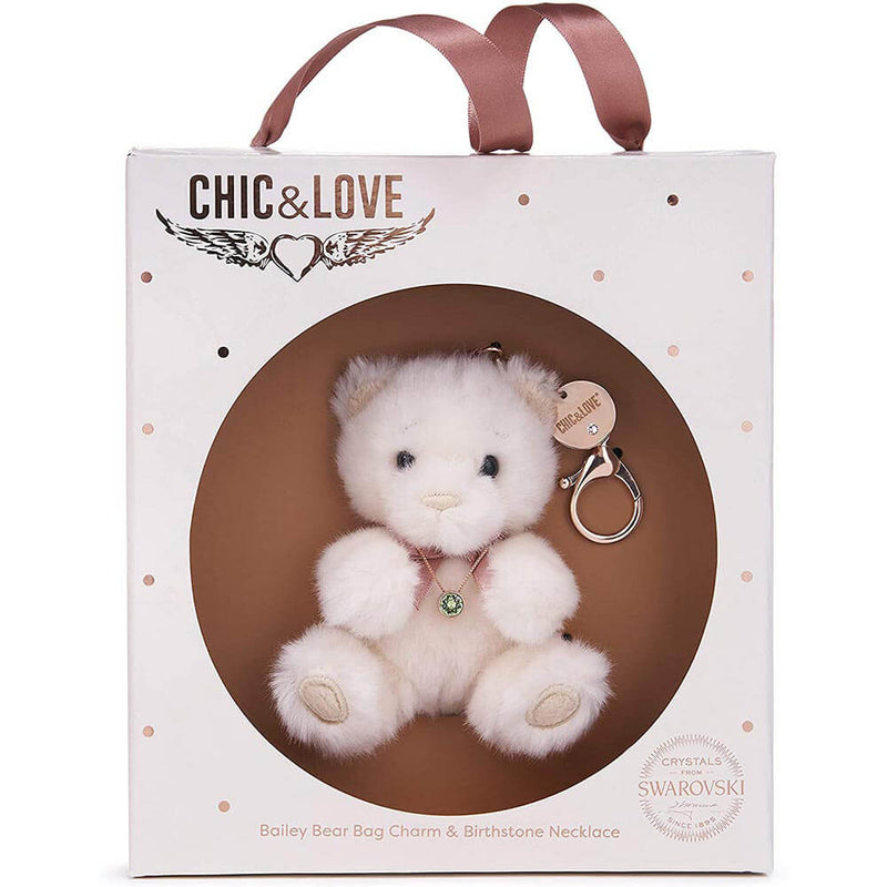 Chic & Love Bailey Bear Bag Azlace y collar