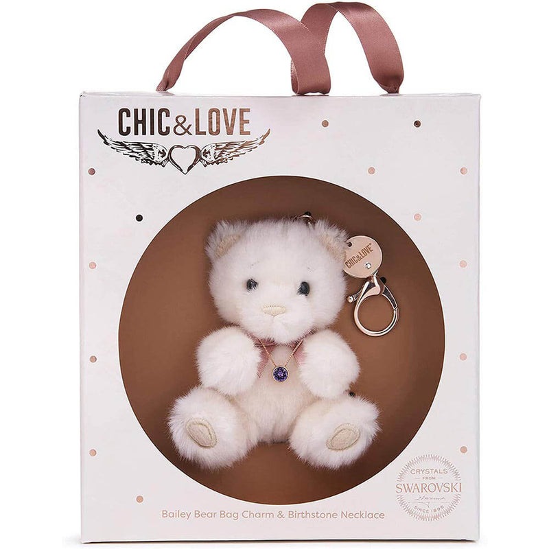 Chic & Love Bailey Bear Bag Azlace y collar