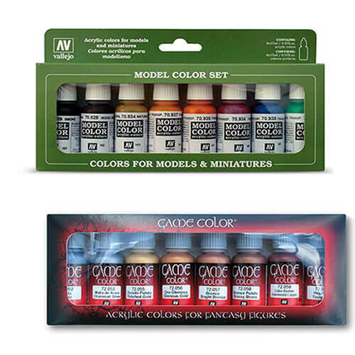 Model Colour Paint Set of 8 Colour