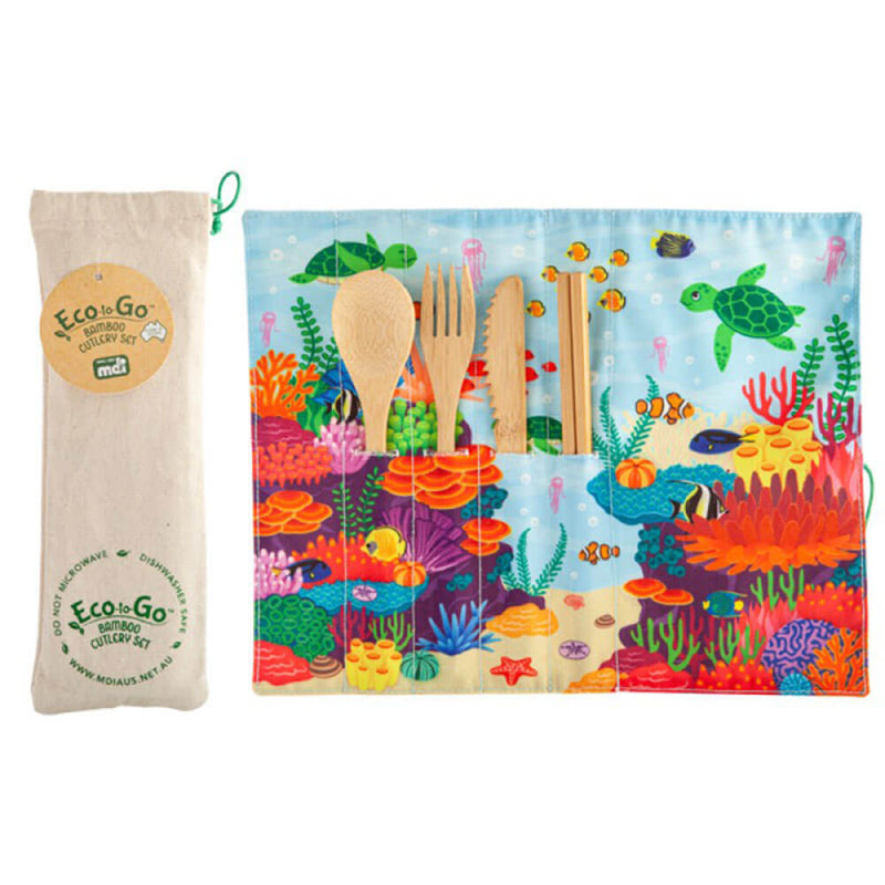  Juego de cubiertos de bambú Eco-to-Go