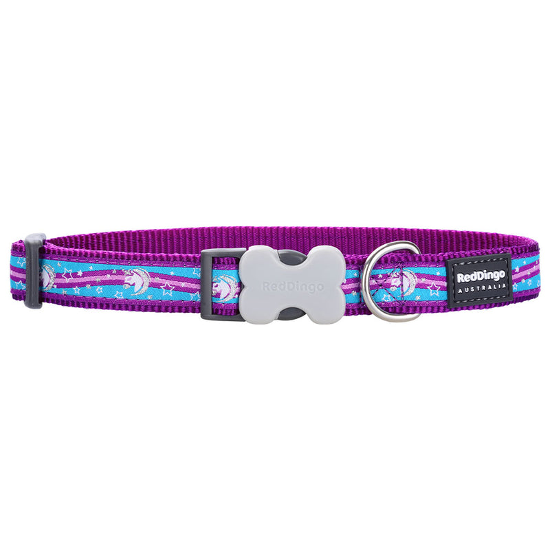  Collar para Perro con Diseño de Unicornio (Morado)