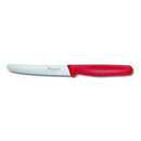  Cuchillo para Carne y Tomate con Filo Ondulado Punta Redonda 11cm