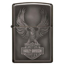 Zippo Harley Davidson Ice Eagle Logo Lighter (Black)