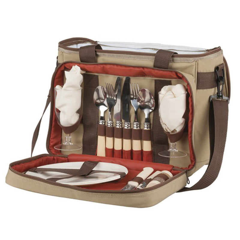  Bolsa de picnic marca Rovin Deluxe con utensilios