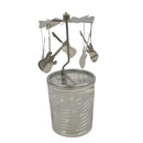  Portavelas tipo carrusel con aspas giratorias