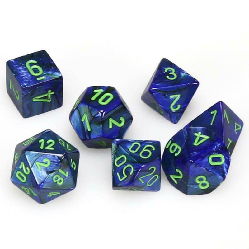  Juego de troqueles D7 Dice Lustrous Poly (7 dados)