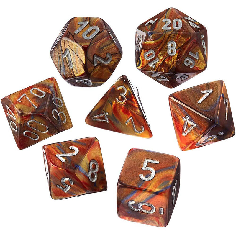  Juego de troqueles D7 Dice Lustrous Poly (7 dados)
