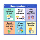  Señal de higiene y distancia social escolar de Durus