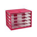  Italplast Archivador para documentos con 5 cajones A4
