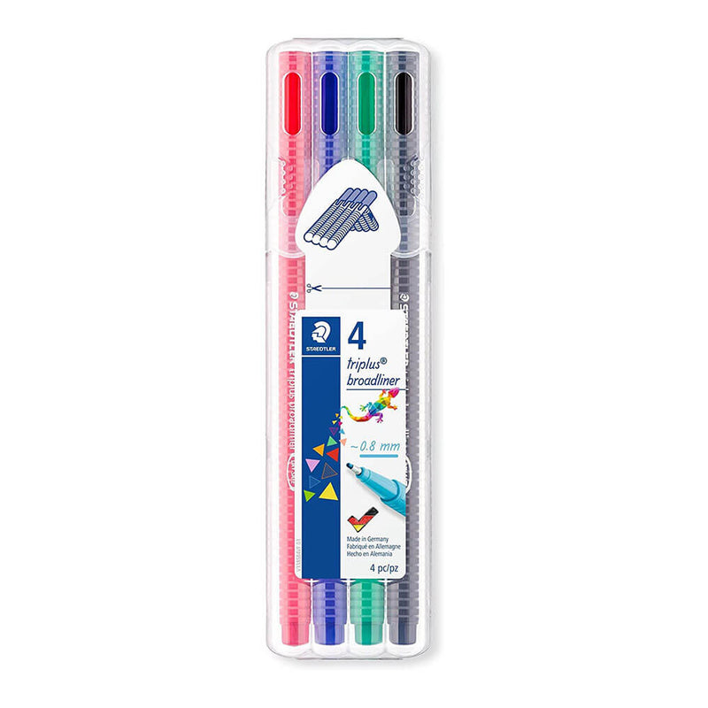 Bolígrafo Staedtler Triplus Broadliner de colores brillantes